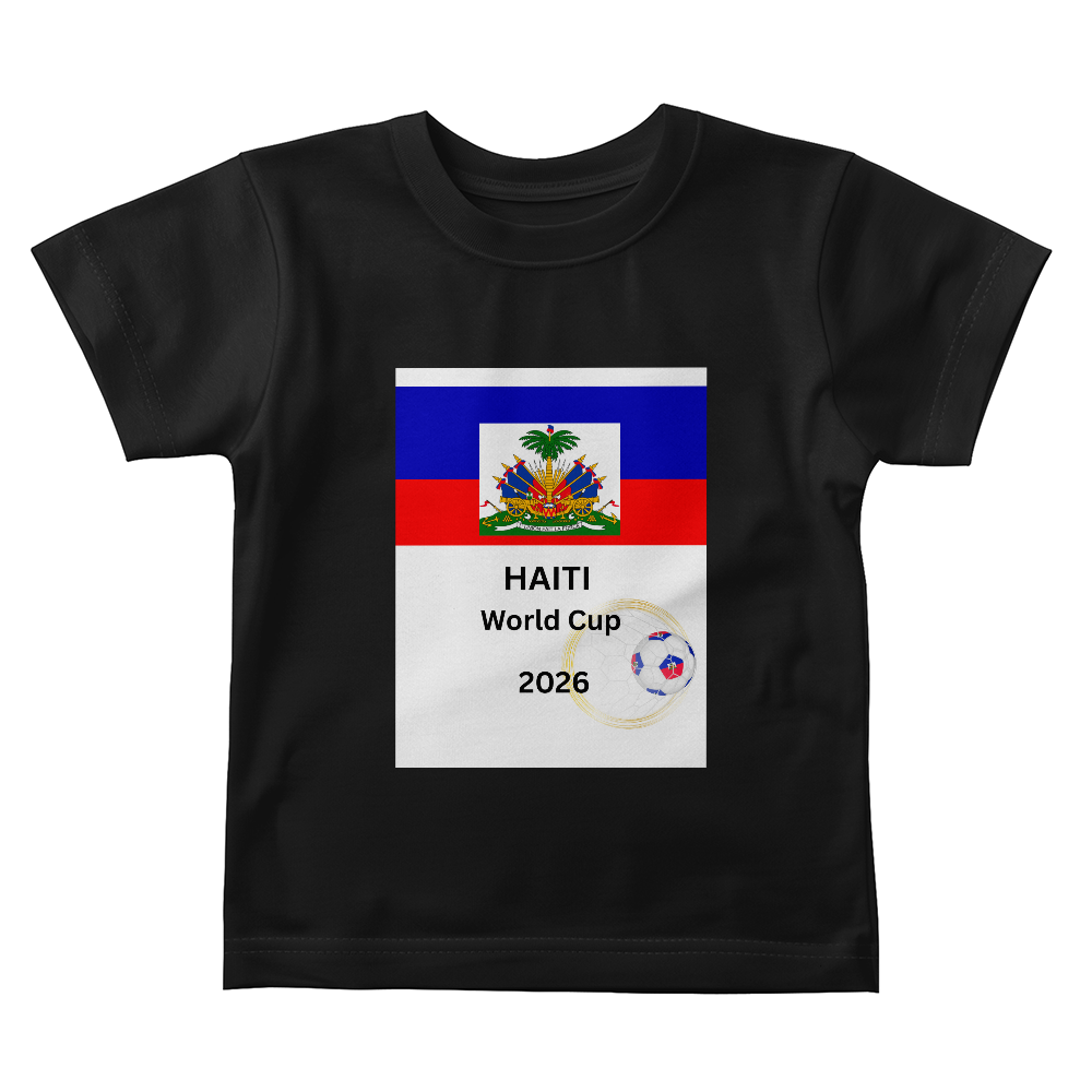 Haitian  BABY JERSEY T-SHIRT "HAITI WORLD CUP 2026" BY GTArtland