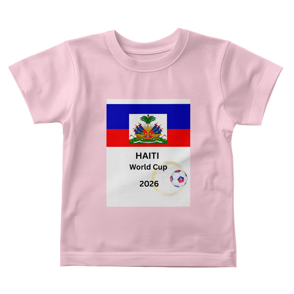 Haitian  BABY JERSEY T-SHIRT "HAITI WORLD CUP 2026" BY GTArtland