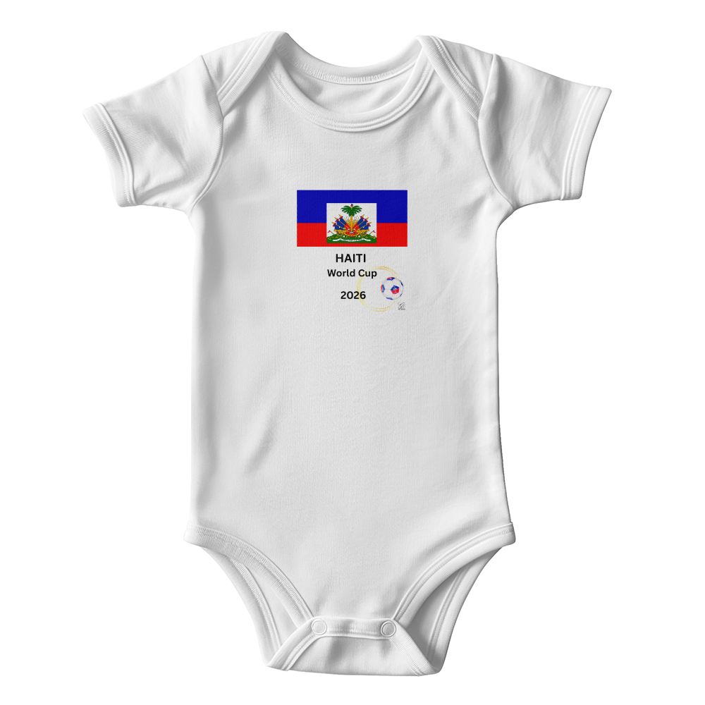 HAITIAN BABY GERBER ONESIES Baby Clothes "WORLD CUP 2026 by GTArtland