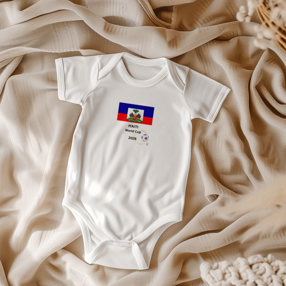 HAITIAN BABY GERBER ONESIES Baby Clothes "WORLD CUP 2026 by GTArtland