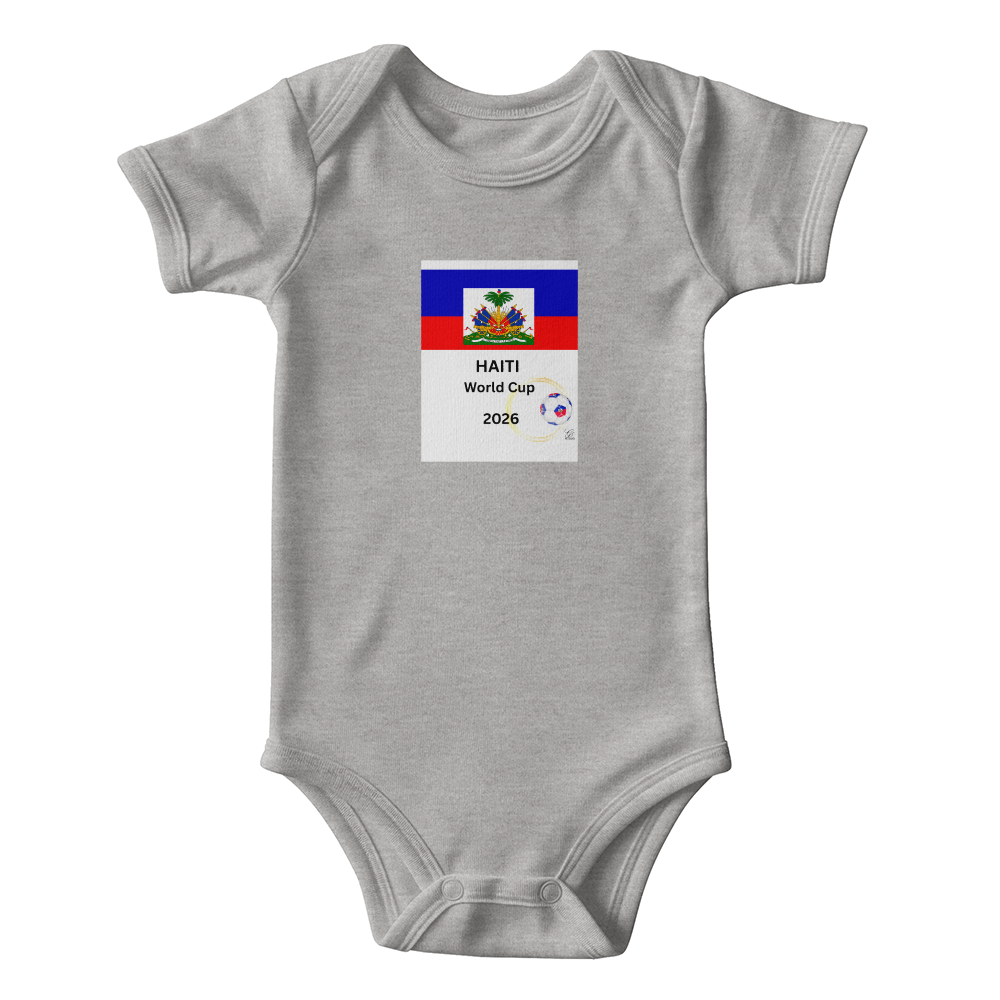 HAITIAN BABY GERBER ONESIES Baby Clothes "WORLD CUP 2026 by GTArtland
