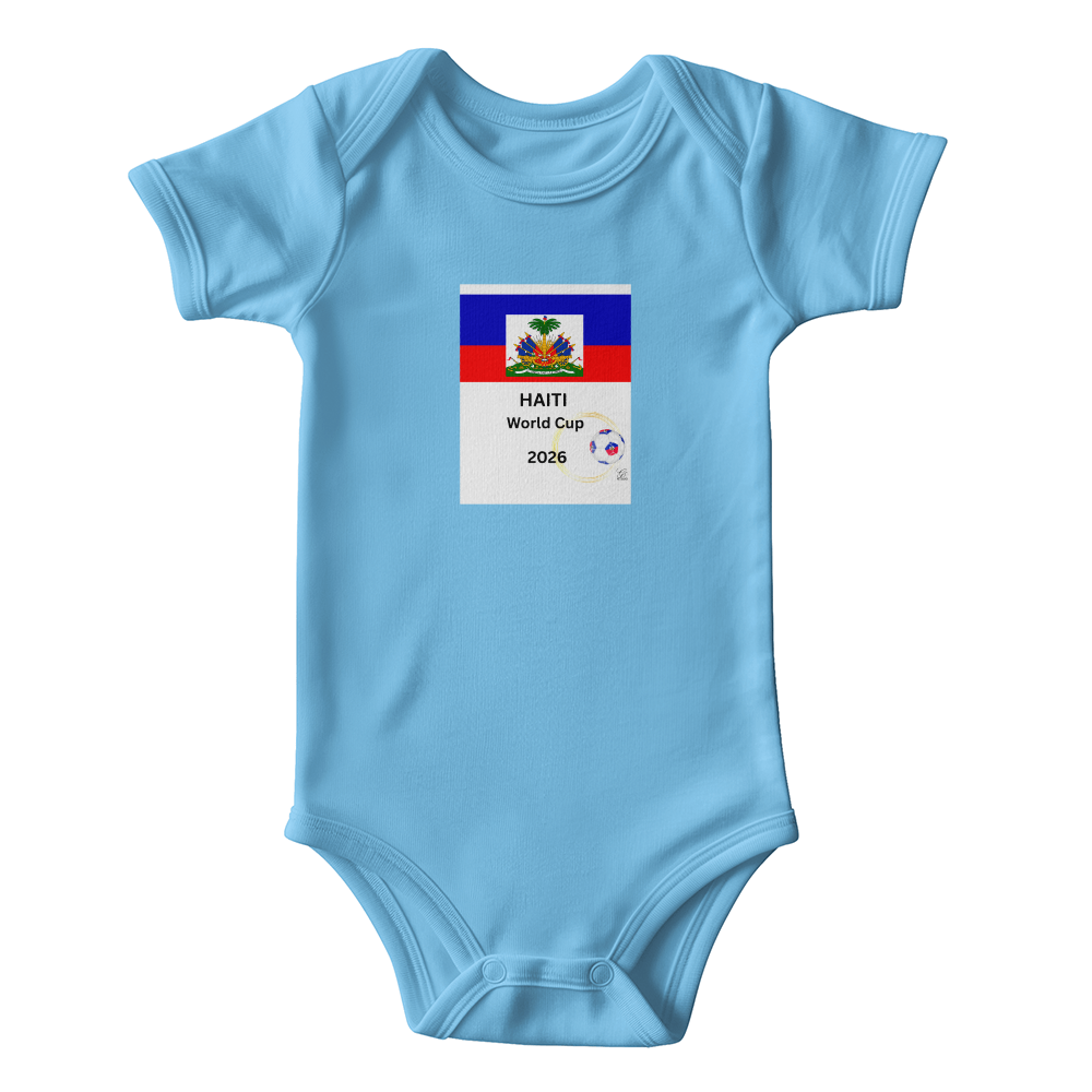HAITIAN BABY GERBER ONESIES Baby Clothes "WORLD CUP 2026 by GTArtland