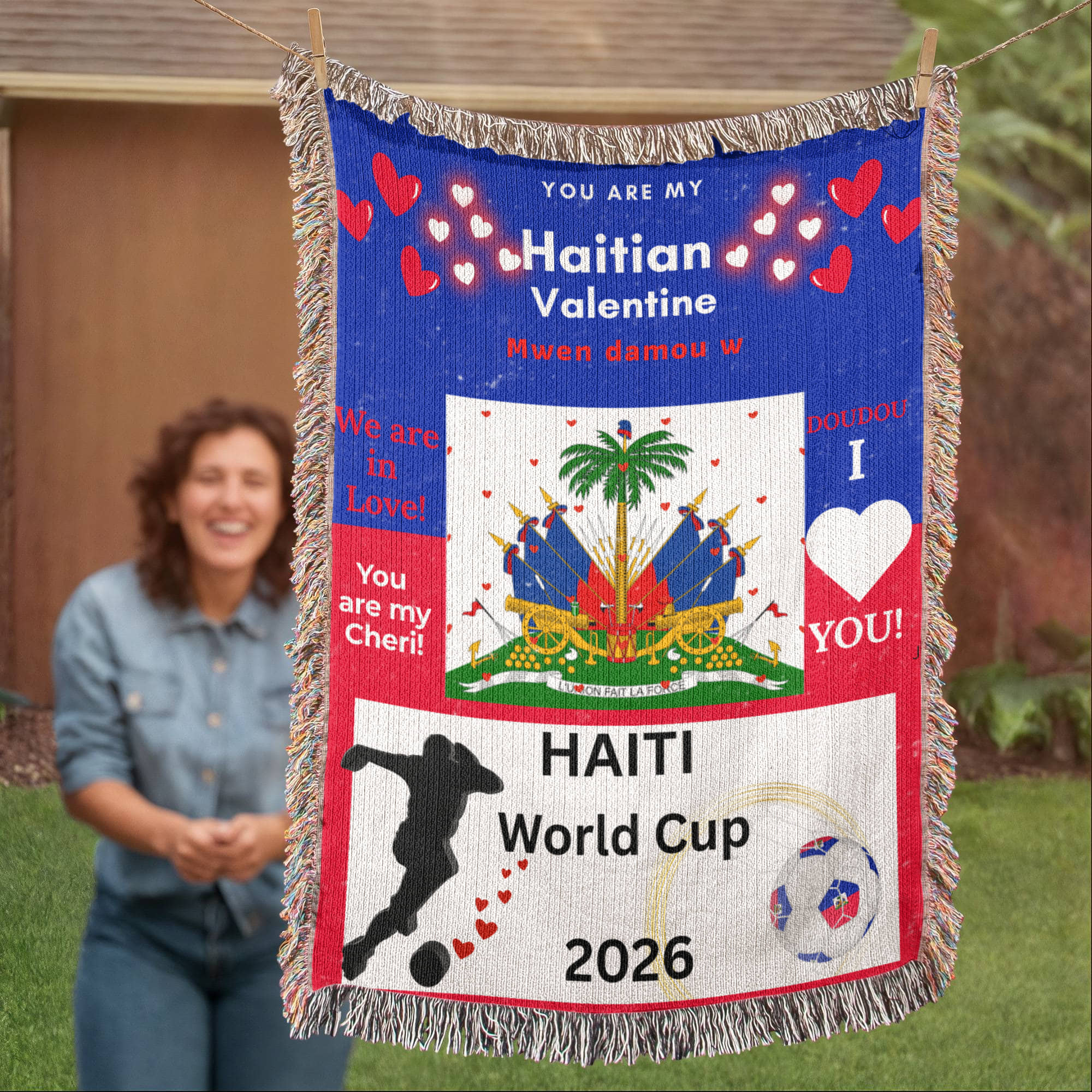 HAITIAN WORLD CUP 2026 BLANKET