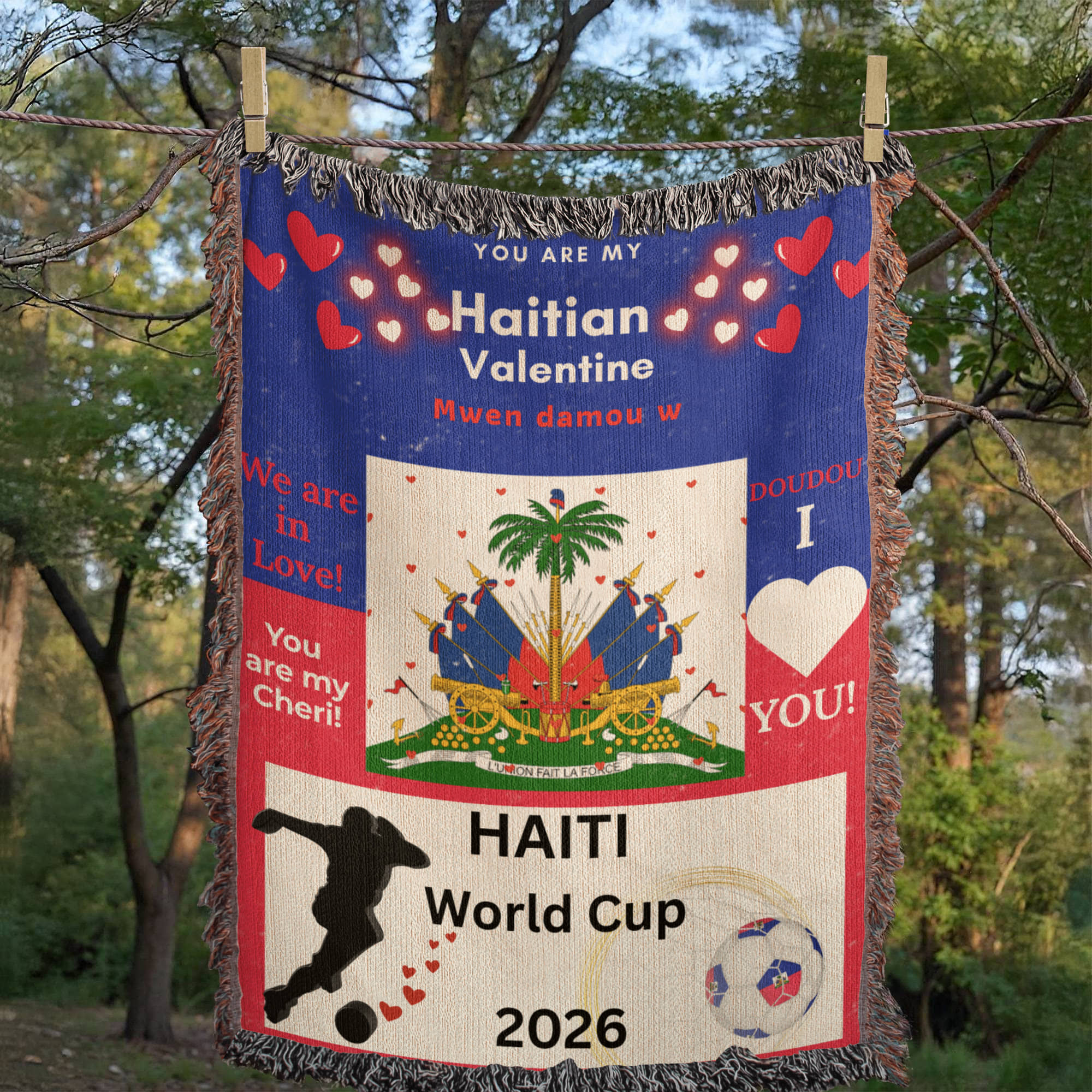 HAITIAN WORLD CUP 2026 BLANKET